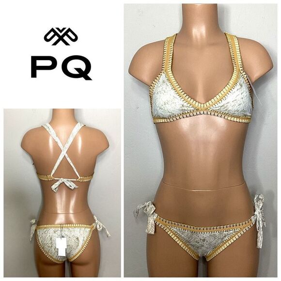 New. Pilyq Cobra Crochet trim bikini. S-top/M-bottom. Retails $178 - Picture 11 of 12